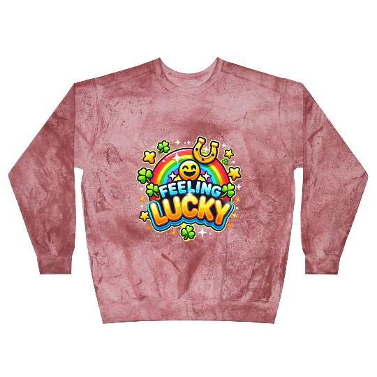 Feeling Lucky - Vibrant Celebration Design Blast Sweatshirts