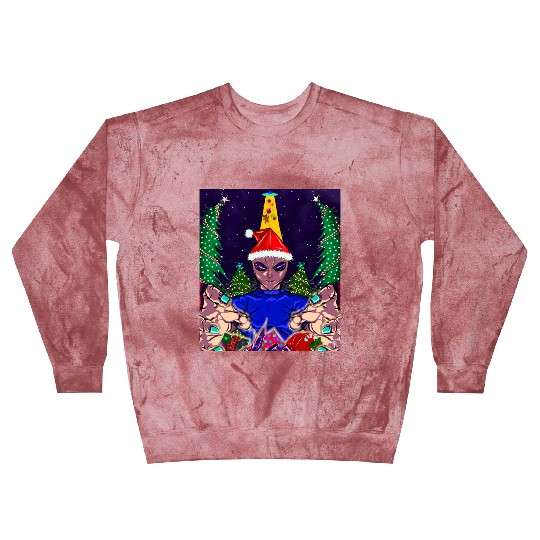 Alien Christmas Gifts Collection Time! Blast Sweatshirts
