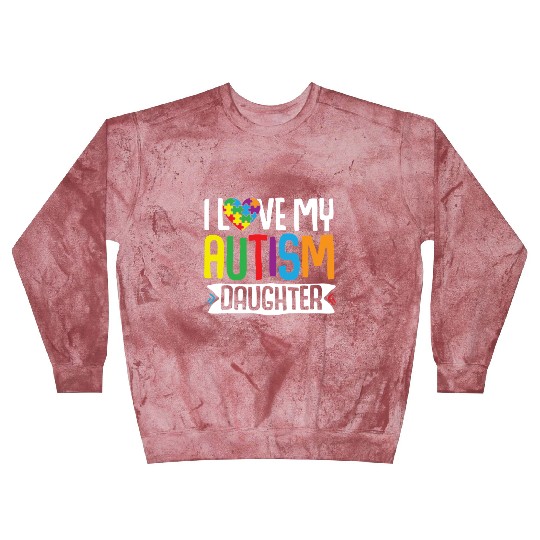 Autism Awareness Gift Parents Daughter Blast Sweatshirts
