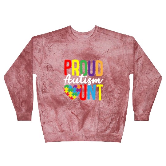 Autism Puzzle - Proud Autism Aunt Blast Sweatshirts