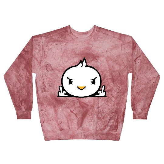 Bird Evil Middle Finger Show Bad Boy Behind Fence Blast Sweatshirts