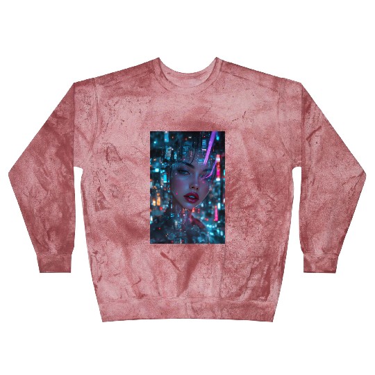 Neon Siren A Cyberpunk Reverie Blast Sweatshirts