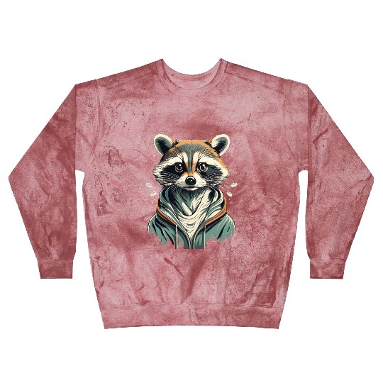 fashionista raccoon with trendy jacket Blast Sweatshirts