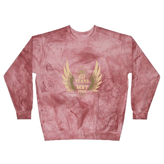 60th birthday angel wings unique since May 1965 Blast Sweatshirts