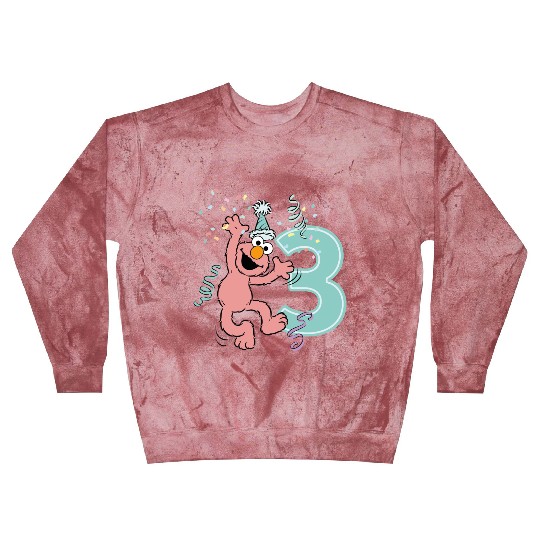 Sesame Street Birthday Design With Elmo 3 Years Blast Sweatshirts