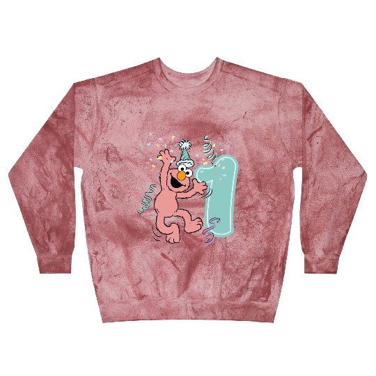 Sesame Street Birthday Design With Elmo One Year Blast Sweatshirts