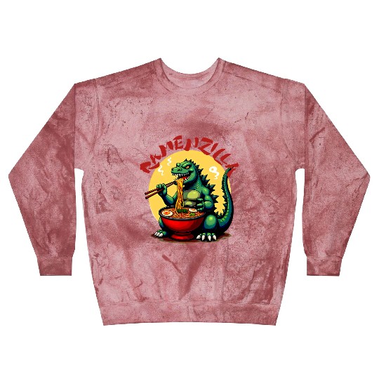 RamenZilla Ramen Noodle Loving Kaiju Monster Blast Sweatshirts