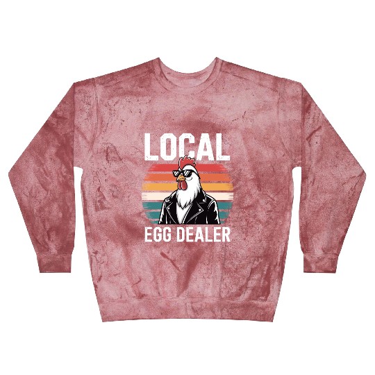 Local Egg Dealer Easter Sunday Retro Chicken Farm Blast Sweatshirts