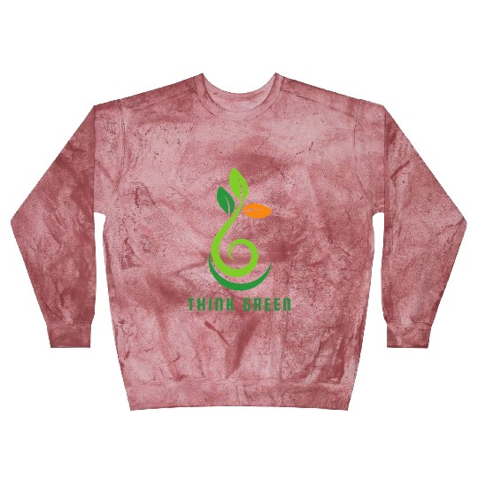 Think Green – Eco-Friendly Green Leaf Blast Sweatshirts