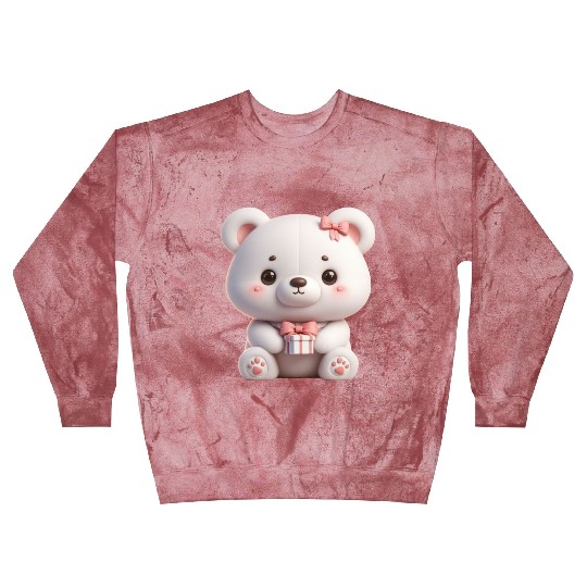 Sweet Teddy Bear and Gift Box Blast Sweatshirts