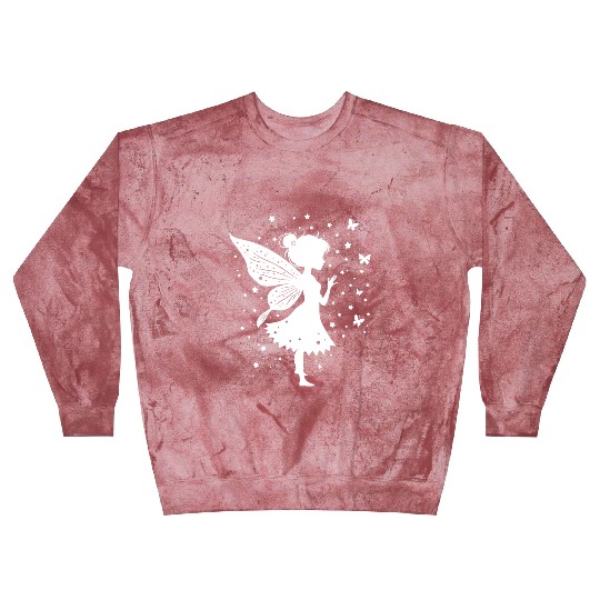 Enchanting Fairy with Flowers and Butterflies Blast Sweatshirts