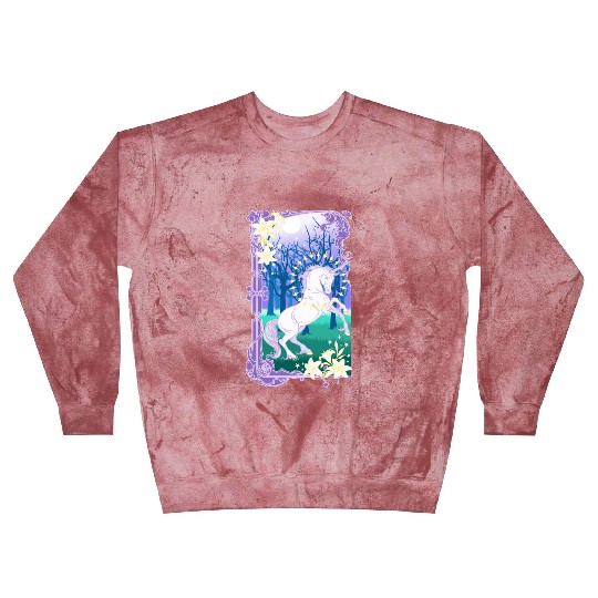 Unicorn fantasy lilac moon Blast Sweatshirts