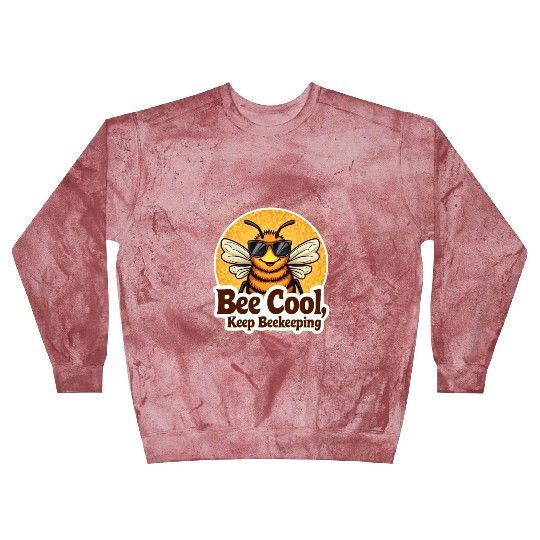 Cool Beekeeper Bee with Sunglasses Blast Sweatshirts