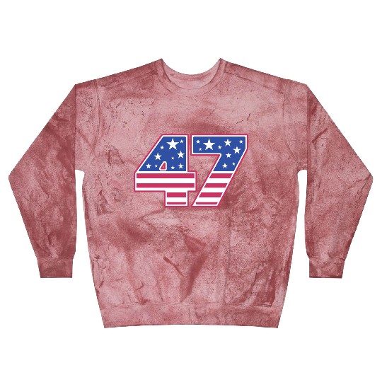 Number 47 in Stars and Stripes Blast Sweatshirts