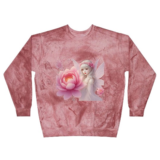 Flower Fairy Girl Ethereal Fantasy Art Design Blast Sweatshirts