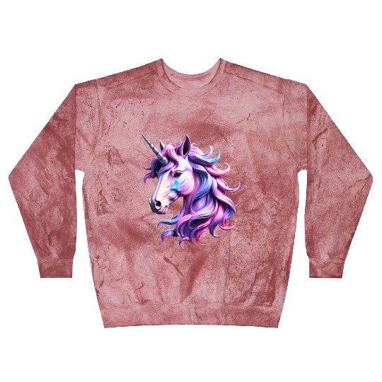 Magical Rainbow Unicorn Illustration Blast Sweatshirts