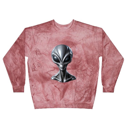 Realistic Grey Alien Extraterrestrial Blast Sweatshirts