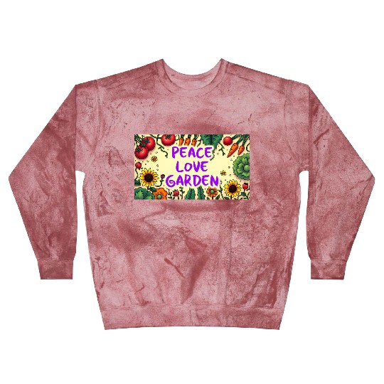 Peace, Love, Garden Blast Sweatshirts