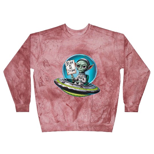 UFO Mars beam me up Allien Blast Sweatshirts