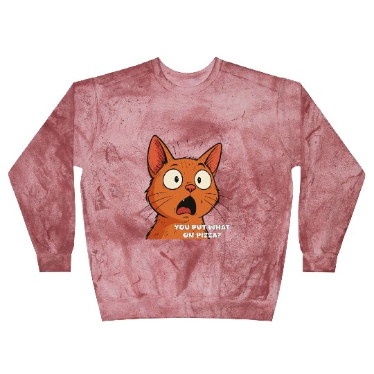 Funny Shocked Cat Meme Blast Sweatshirts