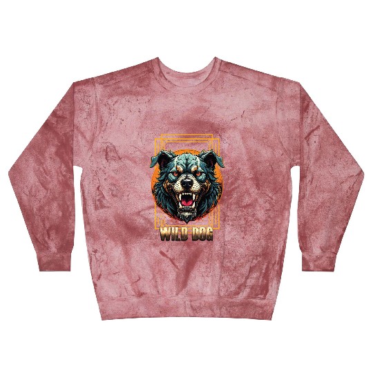 Wild Dog Blast Sweatshirts – Fierce Beast Graphic Blast Sweatshirts for Street