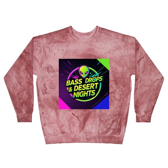 Eclectic Bass Drops Desert Nights Blast Sweatshirts
