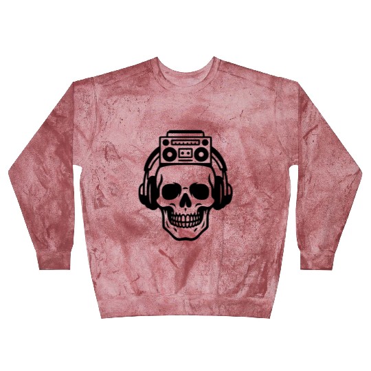 Music Head, skull, boombox, streetwear Blast Sweatshirts