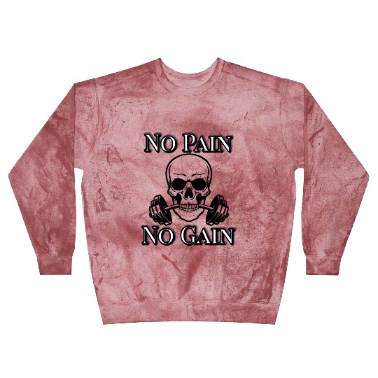 No Pain No Gain Skeleton Workout – Hardcore Gym Mo Blast Sweatshirts