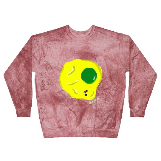 Yellow and green fried egg and flies Blast Sweatshirts