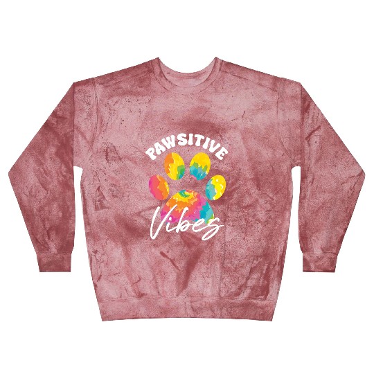 Tie Dye Dog Mom For Dog Paw Lover Gifts Paw Print Blast Sweatshirts