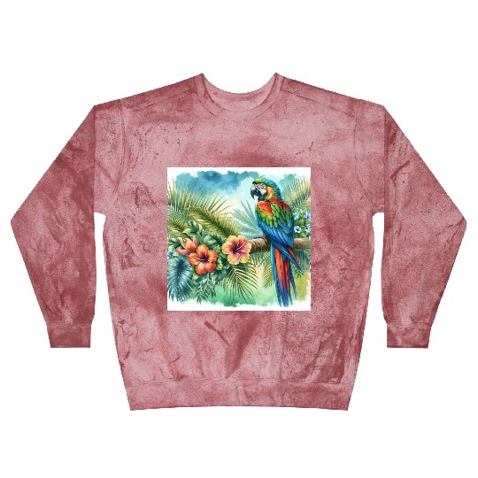 Majestic Macaw Parrot Blast Sweatshirts