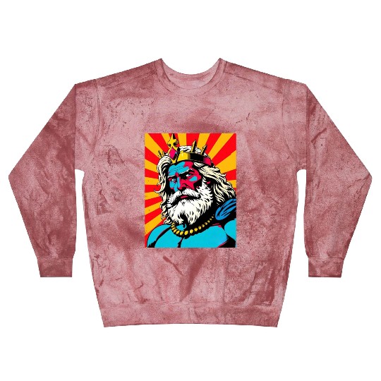 Bold Pop Art Zeus – Colorful Greek God Illustratio Blast Sweatshirts