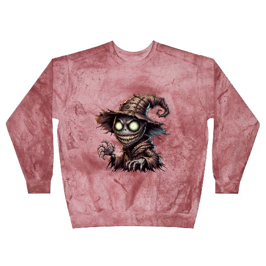 Evil Scarecrow Witch – Creepy Halloween Horror Blast Sweatshirts