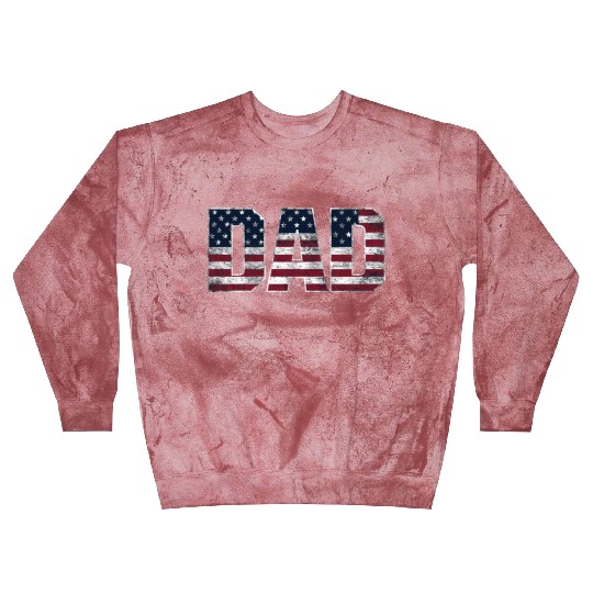 Vintage Dad Usa Flag ,American Daddy Father's Day Blast Sweatshirts