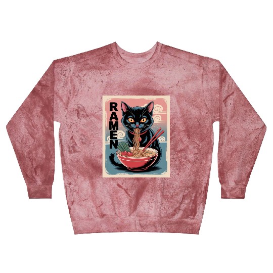 Ramen Cat Japanese Style Blast Sweatshirts