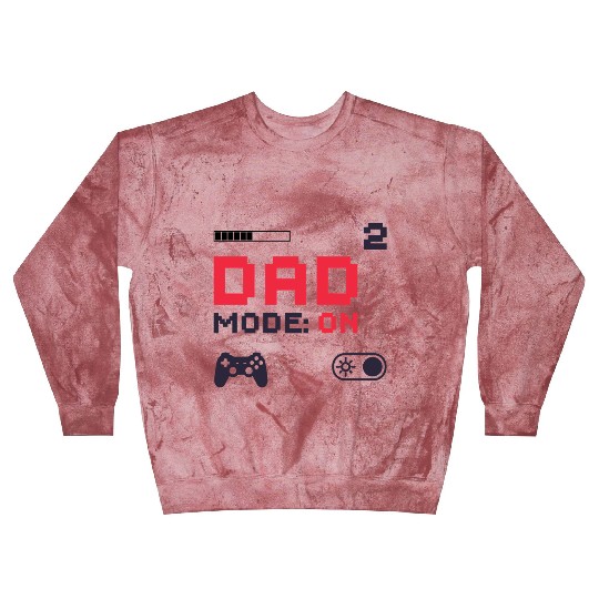 Dad Mode On Retro Gamer Dad Pixel Art Design Blast Sweatshirts