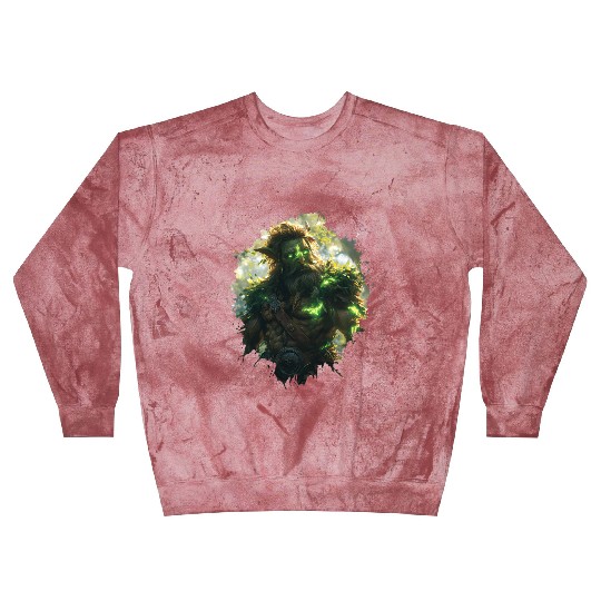 Forest Warrior With Nature Magic And Glowing Power Blast Sweatshirts