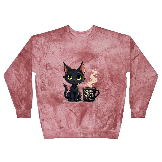 Mystic Mews & Midnight Brews - Black Cat & Magic Blast Sweatshirts