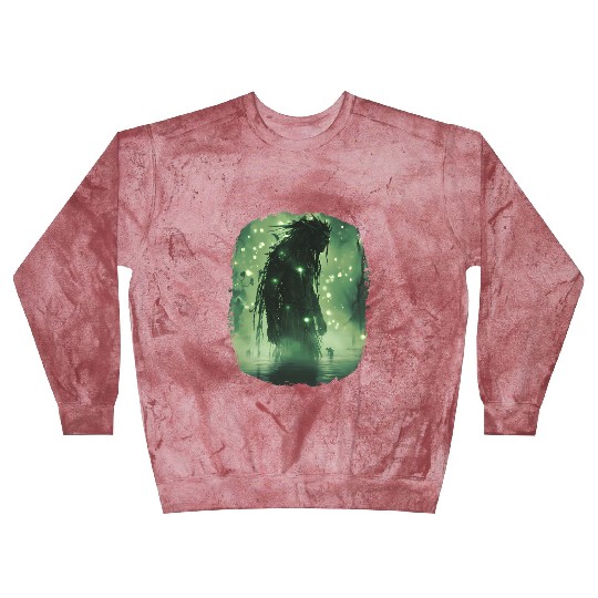 Swamp Demon with Glowing Aura and Haunt Magic Blast Sweatshirts