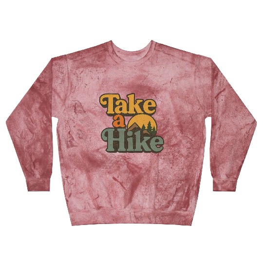 Take A Hike Retro Mountain Blast Sweatshirts
