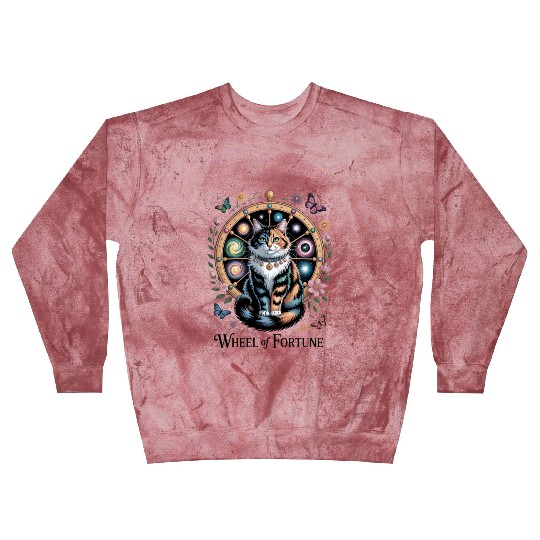 Wheel of Fortune Tarot Cat Art Blast Sweatshirts