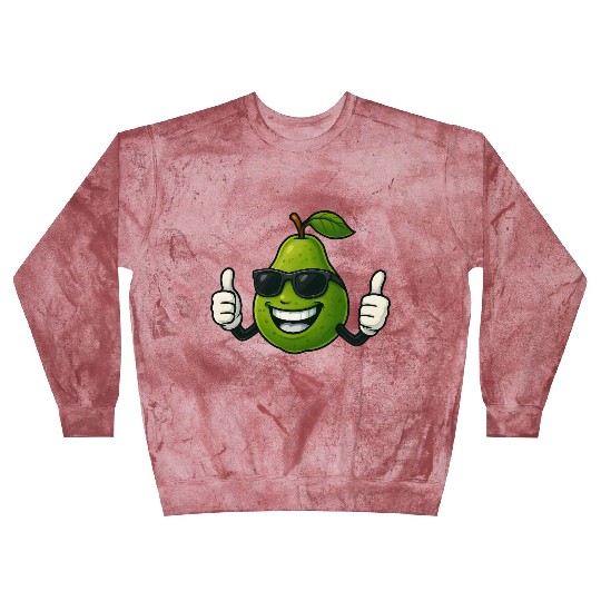 Cute cartoon pear guava fruit summer joy Blast Sweatshirts