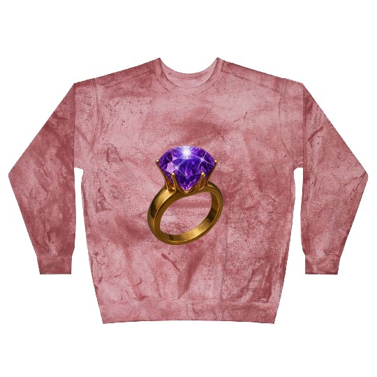 Royal Amethyst: The Elegance of Purple Gemstone Blast Sweatshirts