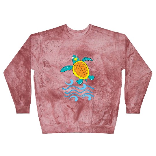 Cute Hawksbill Baby Sea Turtle Blast Sweatshirts