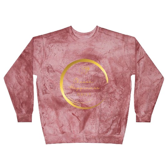 Choose Happiness Luxury Design - Gold Empowerment Blast Sweatshirts