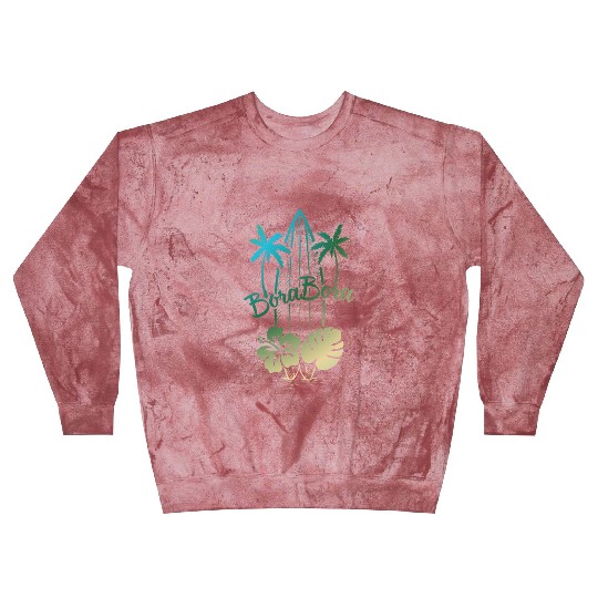 Bora Bora Surf Paradise Tropical Island Vacation Blast Sweatshirts