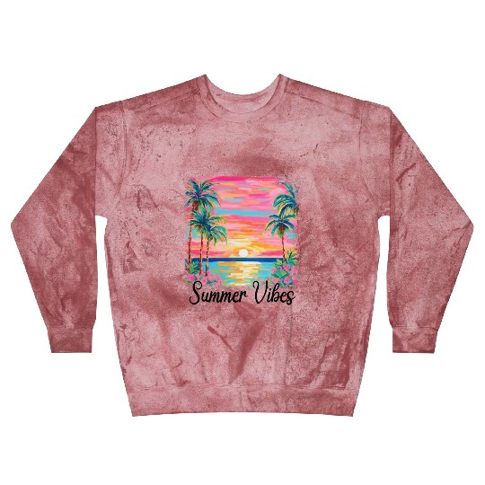 Summer Vibe Preppy Beach Blast Sweatshirts