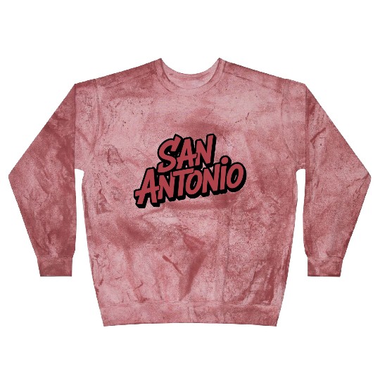 San Antonio Text Design Blast Sweatshirts