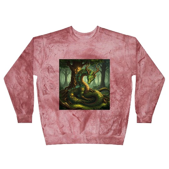 Enchanted Forest Serpent Design Blast Sweatshirts