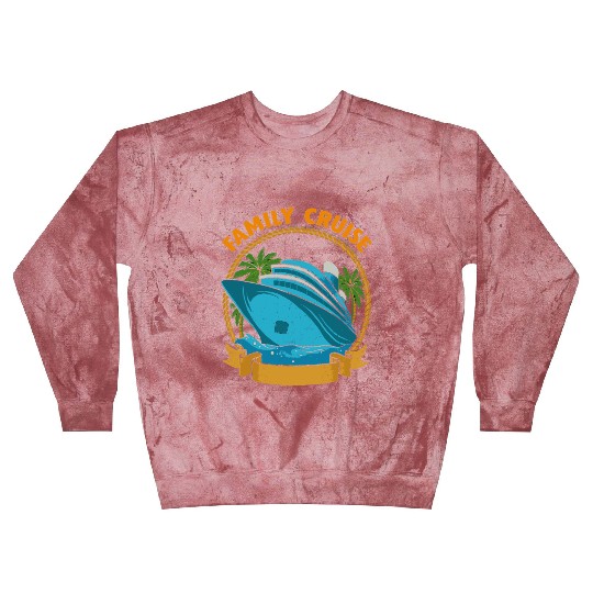 Family Cruise Ship Palm Trees Rope Blast Sweatshirts